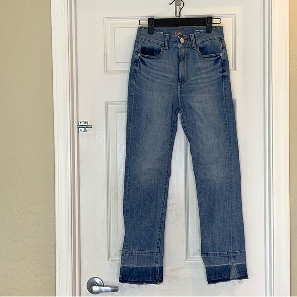 DL1961 MARA ANKLE High Rise Instasculpt Straight Jeans Size 25 - Picture 4 of 14